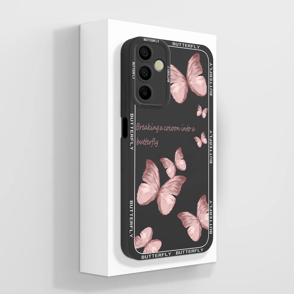 Phone Cases For Samsung Galaxy A15 Lovely Cats Camera Protection Soft Silicone Cover For SamsungGalaxy A 15 Fundas Bumper Coque