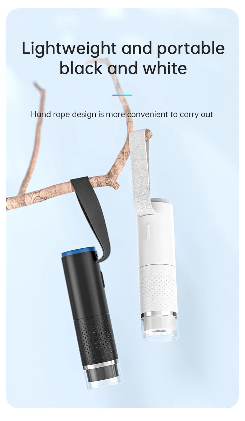 50X-1000X WiFi Digital Electronic Microscope Portable 200W Pixel Typc-C Charging LED Adjustable For Android IOS PC Magnifier