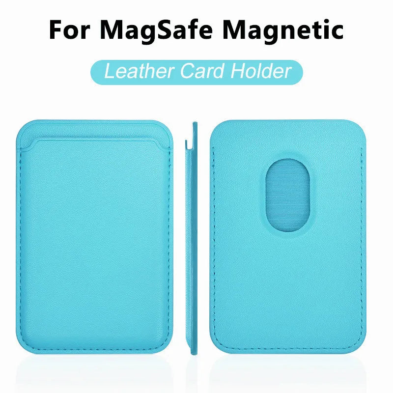 Luxury For Magsafe Magnetic Leather Wallet Case For iPhone 13 17 16 14 Pro Max 15Pro S25 Card Holder Phone Bag Cover Accessories