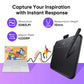 XPPen Deco 640 Graphics Tablet 16K Pressure Levels 16x9cm Drawing Area with 8 Keys 60 Tilt for OSU Game Android Windows Mac