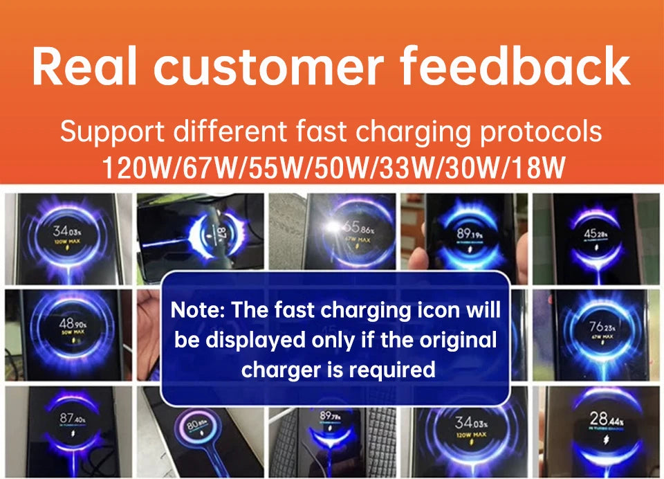 Xiaomi Original Usb Type C Cable 120W 100W 90W 67W Turbo Fast Charger Mi 17 15 14 13 12 T Pro 11 Ultra Poco X6 X7 Redmi Note 10