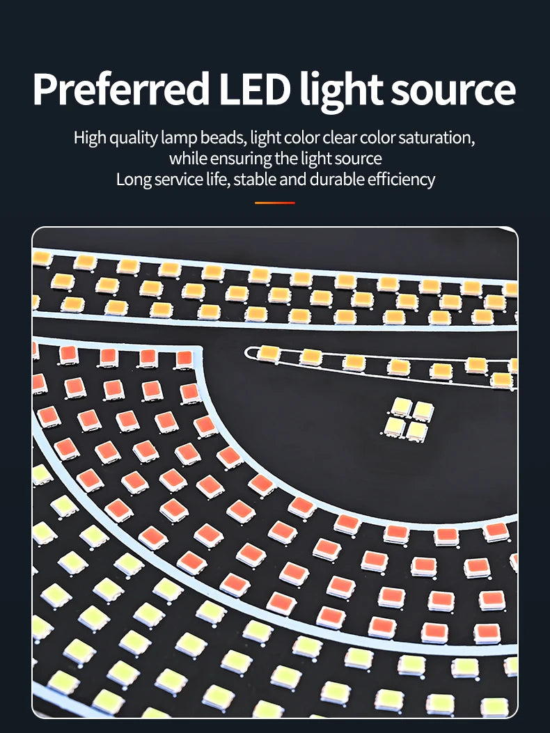 USB Dynamic Devil Eyes Light Car Windshield Dynamic LED Matrix Panel Screen Light for Car Truck Window Decor Lighting 11 Modes