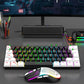 Keyboard and mouse sets 60% RGB gaming with keyboards mouse combo pc kit gamer backlit mini 61 keys computer wired set key board